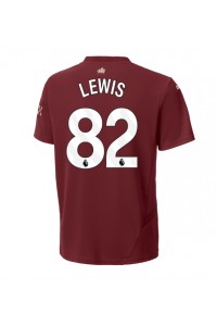 Manchester City Rico Lewis #82 Jalkapallovaatteet Kolmaspaita 2024-25 Lyhythihainen